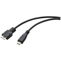 Renkforce USB 3.0 kabelový adaptér [1x USB-C® zástrčka - 1x micro USB 3.0 zástrčka B] RF-5720384 kulatý