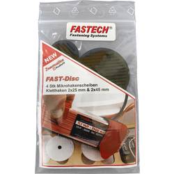 FASTECH® 703-330-Bag podložka s háčkem, k našroubování, háčková část, černá, 4 ks
