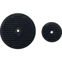 FASTECH® 703-330-Bag podložka s háčkem, k našroubování, háčková část, černá, 4 ks