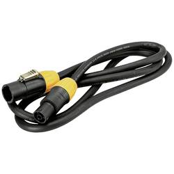 Eurolite IP T-Con XLR propojovací kabel [1x XLR zástrčka - 1x XLR zásuvka] 5 m černá/oranžová