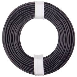 Donau Elektronik 150-011 lanko/ licna, 1 x 0.50 mm², černá, 10 m
