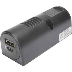 ProCar Vestavná dvojitá zásuvka USB-C/a 12 nebo 24 V/DC