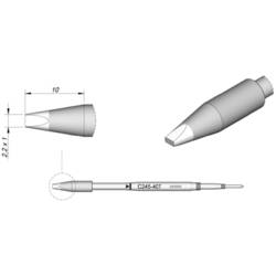 JBC Tools C245407 pájecí hrot dlátový, rovný Velikost hrotů 1.0 mm Délka hrotů 10 mm Obsah 1 ks