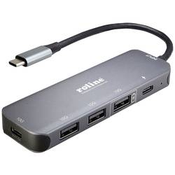 Roline 4 porty USB 3.1 hub (Gen 2) šedá