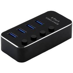 Roline 4 porty USB 3.1 Gen 1 hub černá