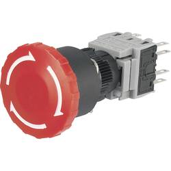 TRU COMPONENTS LAS1-BY-22TSA nouzový vypínač 250 V/AC 3 A 2 rozpínací kontakty, 2 spínací kontakty IP40 1 ks