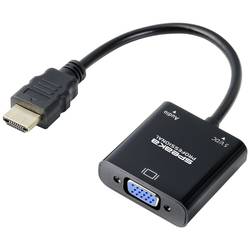 SpeaKa Professional SP-10352148 HDMI / VGA adaptér [1x HDMI® - 1x VGA] černá standardní HDMI 0.15 m