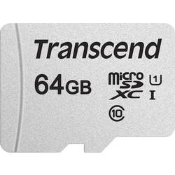 Transcend Premium 300S paměťová karta microSDXC 64 GB Class 10, UHS-I, UHS-Class 1 vč. SD adaptéru