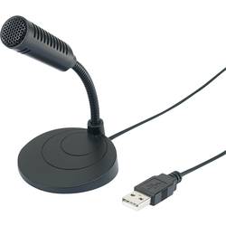 Renkforce UM-80 husí krk USB mikrofon Druh přenosu:kabelový vč. kabelu