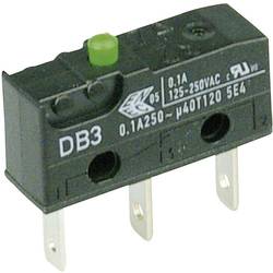 ZF DB3C-B1AA mikrospínač DB3C-B1AA 250 V/AC 0.1 A 1x zap/(zap) bez aretace 1 ks