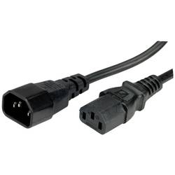 Roline green napájecí prodlužovací kabel [1x IEC zástrčka C14 10 A - 1x IEC C13 zásuvka 10 A] 1.8 m černá