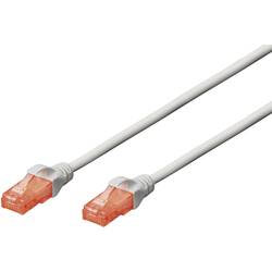 Digitus DK-1612-100 RJ45 síťové kabely, propojovací kabely CAT 6 U/UTP 10.00 m šedá kroucené páry 1 ks