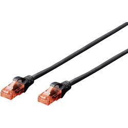 Digitus DK-1612-020/BL RJ45 síťové kabely, propojovací kabely CAT 6 U/UTP 2.00 m černá kroucené páry 1 ks
