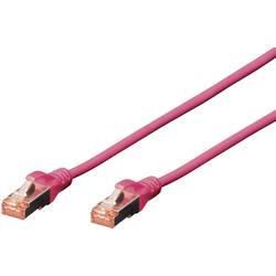 Digitus DK-1644-010/MG RJ45 síťové kabely, propojovací kabely CAT 6 S/FTP 1.00 m purpurová bez halogenů, kroucené páry 1 ks