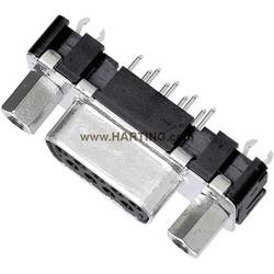 Harting 09663516512 D-SUB zásuvková lišta 180 ° Pólů: 25 pájené 1 ks