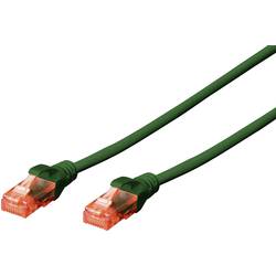Digitus DK-1612-050/G RJ45 síťové kabely, propojovací kabely CAT 6 U/UTP 5.00 m zelená kroucené páry 1 ks