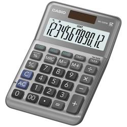 Casio MS-120FM stolní kalkulačka šedá Displej (počet míst): 12 na baterii, solární napájení (š x v x h) 101 x 148.5 x 27.6 mm