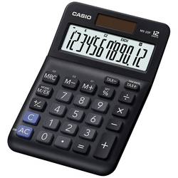 Casio MS-20F stolní kalkulačka černá Displej (počet míst): 12 na baterii, solární napájení (š x v x h) 101 x 148.5 x 27.6 mm