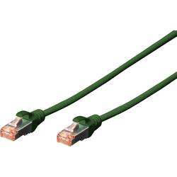 Digitus DK-1644-020/G RJ45 síťové kabely, propojovací kabely CAT 6 S/FTP 2.00 m zelená bez halogenů, kroucené páry , s ochranou, samozhášecí 1 ks