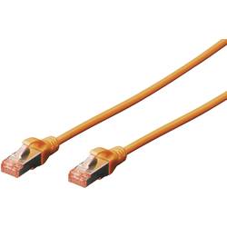 Digitus DK-1644-010/OR RJ45 síťové kabely, propojovací kabely CAT 6 S/FTP 1.00 m oranžová bez halogenů, kroucené páry 1 ks