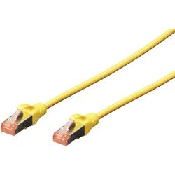 Digitus DK-1644-005/Y RJ45 síťové kabely, propojovací kabely CAT 6 S/FTP 0.50 m žlutá bez halogenů, kroucené páry , s ochranou, samozhášecí 1 ks
