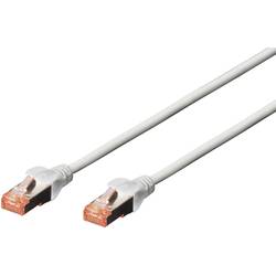 Digitus DK-1644-005 RJ45 síťové kabely, propojovací kabely CAT 6 S/FTP 0.50 m šedá bez halogenů, kroucené páry , s ochranou, samozhášecí 1 ks
