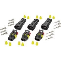 TE Connectivity AMP-Superseal 1.5mm Series sada konektorů Superseal 2, rozteč 6 mm, 30S003, 1 sada