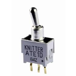 Knitter-Switch ATE 2G ATE 2G páčkový spínač 48 V DC/AC 0.05 A 2x (zap)/vyp/(zap) bez aretace/0/bez aretace 1 ks