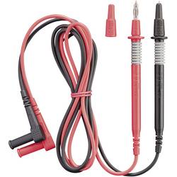 Benning 044145 sada bezpečnostních měřicích kabelů [lamelová zástrčka 4 mm - zkušební hroty] 1.00 m, černá, červená, 1 ks