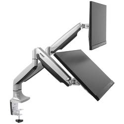 SpeaKa Professional SP-MM-930 rameno na monitory 2 Displej: (s) 33,0 cm (13) - 81,3 cm (32) stříbrná nakláněcí, naklápěcí, nastavitelná výška, otočný