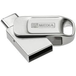 MyMEDIA My Dual USB 2.0 /USB C Drive USB flash disk 64 GB stříbrná 69267 USB 2.0, USB-C®