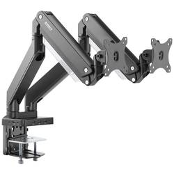 SpeaKa Professional SP-MM-830 držák na stůl pro monitor 2 Displej: (s) 43,2 cm (17) - 88,9 cm (35) matná černá nakláněcí, naklápěcí, nastavitelná výška, otočný