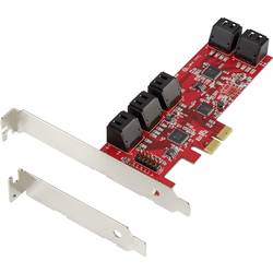 Renkforce RF-2748532 10 portů SATA řadič PCIe x4 Vhodný pro (SSD): SATA SSD vč. nízkoprofilového krycího plechu na prázdný slot