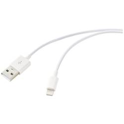 Renkforce USB kabel USB 2.0 USB-A zástrčka, Apple Lightning konektor 3.00 m bílá (ledový vzor) RF-5724088