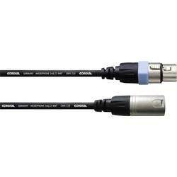 Cordial CCM 1 FM XLR propojovací kabel [1x XLR zásuvka - 1x XLR zástrčka] 1.00 m černá