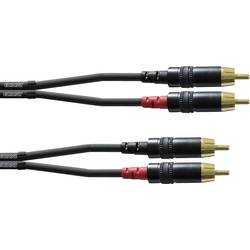 Cordial CFU1,5CC audio kabelový adaptér [2x cinch zástrčka - 2x cinch zástrčka] 1.50 m černá