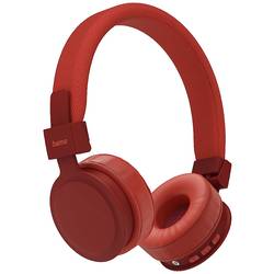 Hama Freedom Lit Sluchátka On Ear Bluetooth® stereo červená složitelná, headset, regulace hlasitosti
