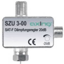 Axing Axing SZU 3-00, 0,0001 - 2,4 GHz, 20 dB, Silber, F-female/F-male, Aluminium regulátor útlumu