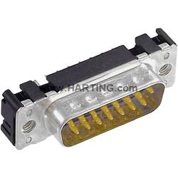 Harting 09652616712 D-SUB kolíková lišta 180 ° Pólů: 15 pájené 1 ks