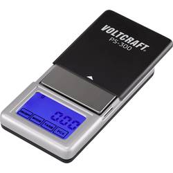 VOLTCRAFT PS-200 kapesní váha VC-8912595 Max. váživost 200 g Rozlišení 0.01 g na baterii černá, stříbrná