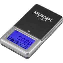 VOLTCRAFT PS-200 kapesní váha VC-8912595 Max. váživost 200 g Rozlišení 0.01 g na baterii černá, stříbrná