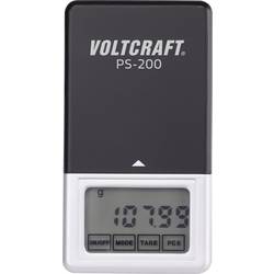 VOLTCRAFT PS-200 kapesní váha VC-8912595 Max. váživost 200 g Rozlišení 0.01 g na baterii černá, stříbrná