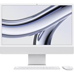 Apple iMac 24 Retina 4.5K (M3, 2023) 61 cm (24 palec) stříbrná Apple M3 8-Core CPU 8 GB RAM 256 GB SSD Apple M3 čip (10-Core GPU) MQRJ3D/A