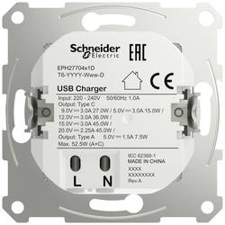 Schneider Electric USB zásuvka Asfora bílá (lesklá) EPH2770421D 1 ks