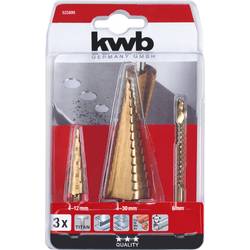 kwb 525890 sada kuželového vrtáku, 3dílná, 6 mm, 3 ks