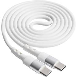 Akyga USB kabel USB-C ® zástrčka, USB-C ® zástrčka 1.00 m bílá AK-USB-40