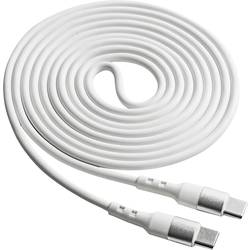 Akyga USB kabel USB-C ® zástrčka, USB-C ® zástrčka 1.80 m bílá AK-USB-41