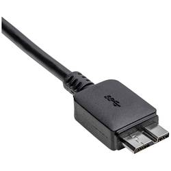 Akyga USB kabel USB 3.0 USB Micro-B 3.0 zástrčka , USB-C ® zástrčka 1.00 m černá AK-USB-44