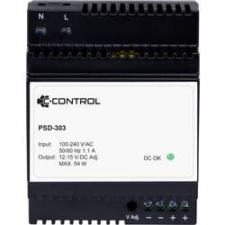 C-Control PSD-303 síťový zdroj na DIN lištu, 12 V/DC, 4.5 A, 54 W, výstupy 1 x