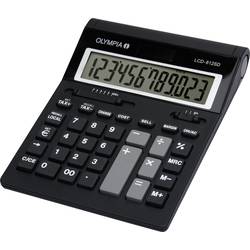 Olympia LCD 612 SD stolní kalkulačka černá Displej (počet míst): 12 na baterii (š x v x h) 212 x 42 x 162 mm